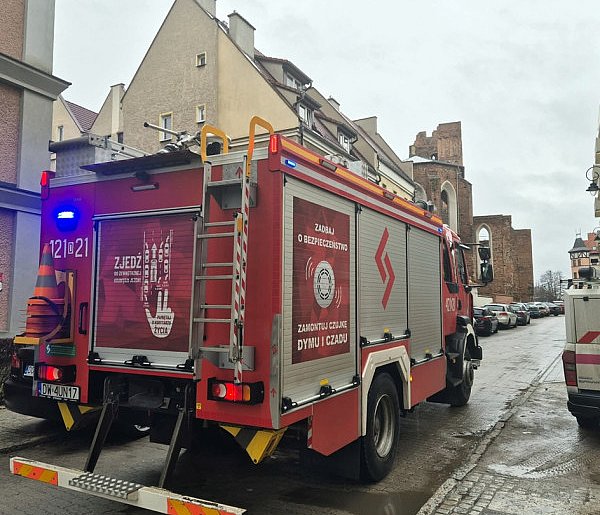 Pilna akcja strażaków na Starym Mieście w Głogowie