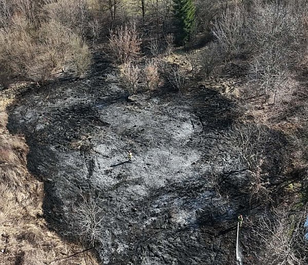 Dym nad działkami w Głogowie. Strażacy interweniowali