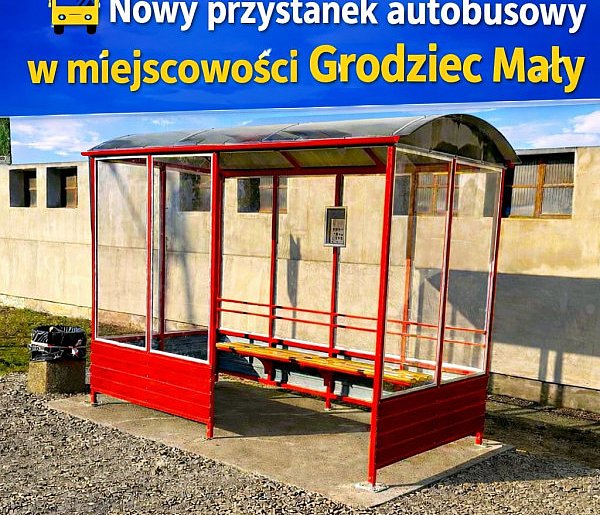 Nowa wiata przystankowa w Grodźcu Małym już gotowa!