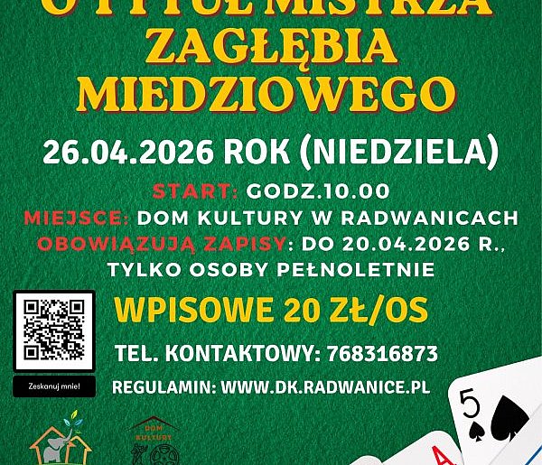 Turniej gry w tysiąca w Radwanicach!