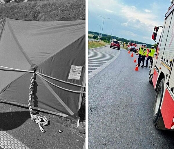 Tragiczny wypadek motocyklisty. Śmierć pod Kaźmierzowem