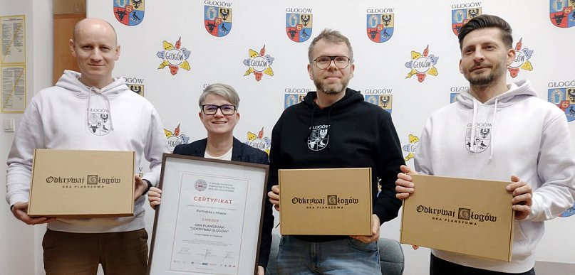 Gra planszowa dla dzieci „Odkrywaj Głogów” nagrodzona