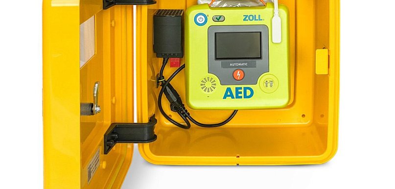 Defibrylator AED w OSP w gminie Żukowice