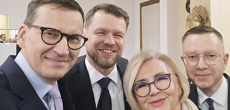 Głogowianie na spotkaniu z byłym premierem