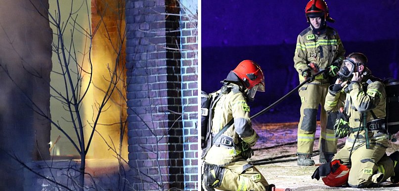 Pożar pustostanu w Głogowie. To tu nocują bezdomni [FOTO]