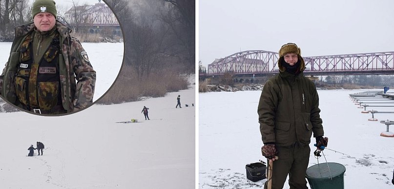 Lód trzyma, emocje też. Podlodowe wędkowanie na Odrze w Głogowie