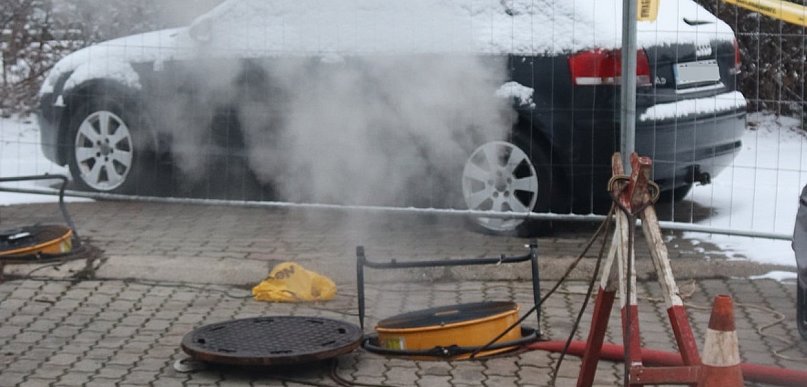 Awaria sieci ciepłowniczej w Głogowie