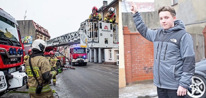 Piotrek uratował kamienicę, za trzy lata będzie strażakiem! [FOTO]
