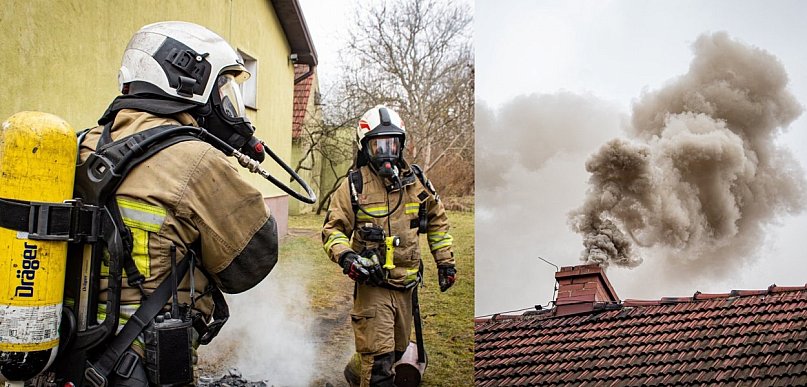 Znów strażacy gasili komin. Gorący apel o czyszczenie! [FOTO]