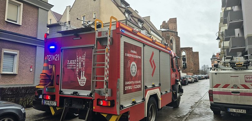 Pilna akcja strażaków na Starym Mieście w Głogowie