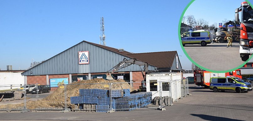 Alarm na parkingu przy Aldi w Głogowie. Co tam robi policja i straż pożarna?
