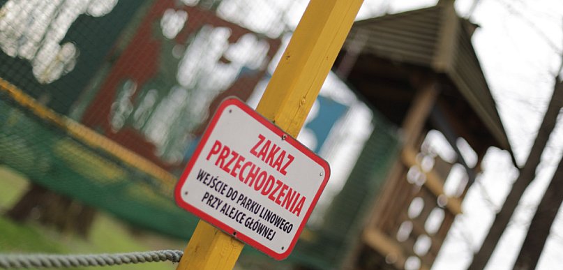 Park linowy do remontu. Inaczej grozi mu zamknięcie