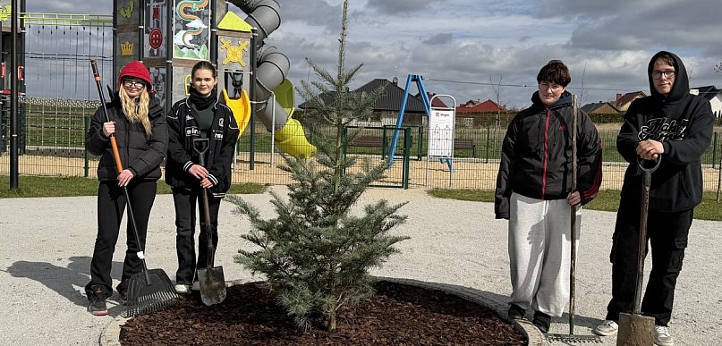 Nowa jodła kalifornijska w Nielubi – centrum świątecznych spotkań mieszkańców