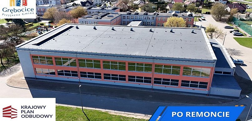 Sala gimnastyczna w Grębocicach po modernizacji za ponad 3 mln zł z dotacji