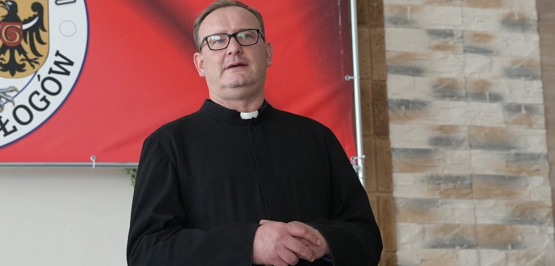 [FOTO] Kapelan prezydenta Nawrockiego spotkał się z głogowianami