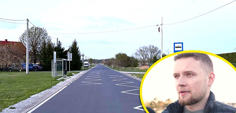 [WIDEO] Bezpieczna powiatowa droga? Mieszkańcy tej wsi chcą chodnika