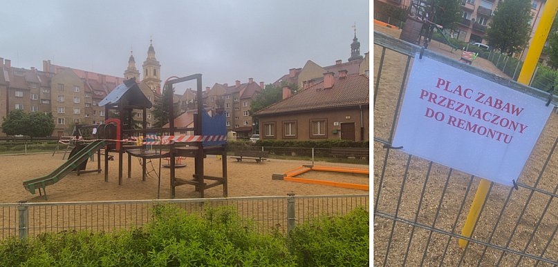 Plac zabaw do remontu. Będzie tu nowocześnie i zielono