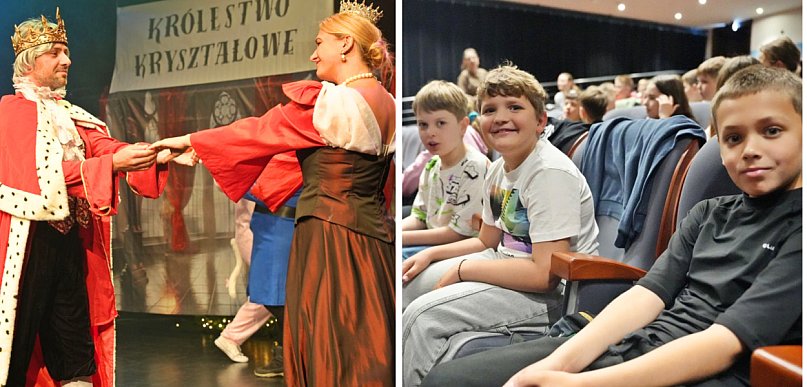 Rodzice na scenie, uczniowie na widowni. Entuzjazm w głogowskim teatrze [FOTO]
