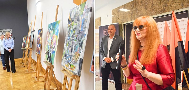 Huta Głogów zamieniła się w galerię. Teresa Koch otworzyła wyjątkową wystawę