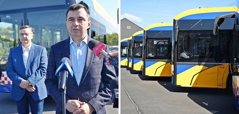 [WIDEO, FOTO] Sześć nowych elektryków już w Głogowie. Solarisy gotowe do jazdy!