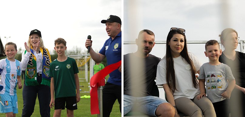 [FOTO] Przecięli wstęgę i otworzyli nową trybunę