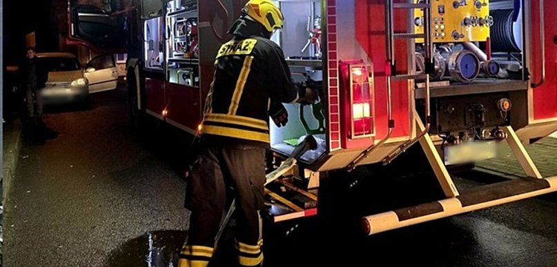 Akcja zakończona nad ranem. Pożar w Ruszowicach