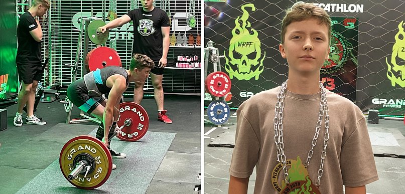 14-letni siłacz z Głogowa zachwyca! Talent, który zdobywa medale