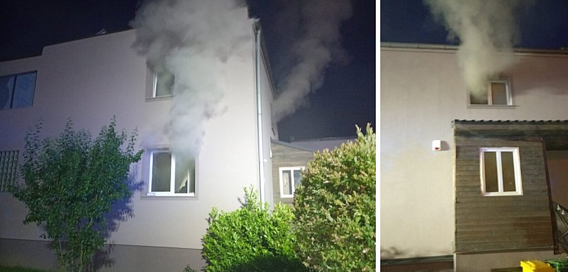 Pożar na os. Kościuszki w Głogowie. Strażacy ratowali dwie osoby z balkonu