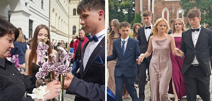 [FOTO] Polonezem rozgonili chmury. Absolwenci SP 8 zatańczyli na głogowskim rynku