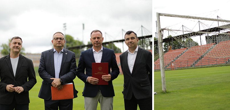 Rusza wielka rozbudowa! Minister przywiózł miliony dla Chrobrego Głogów
