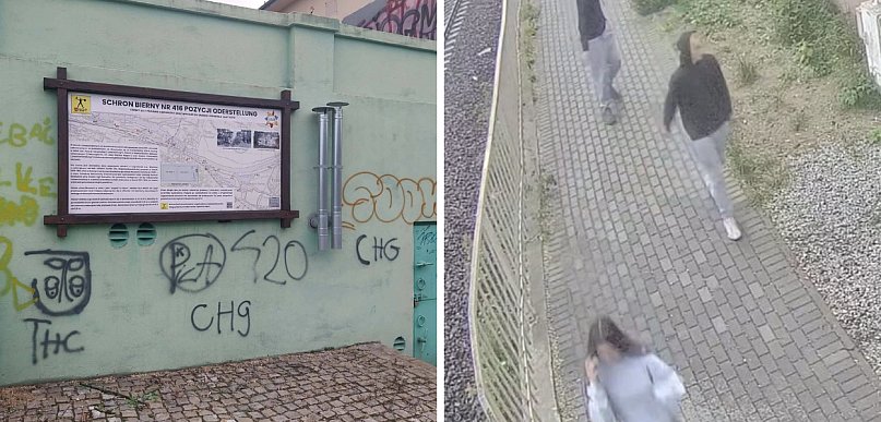 Skandal w Głogowie! Młodzi wandale zniszczyli zabytki, kamery ich uchwyciły