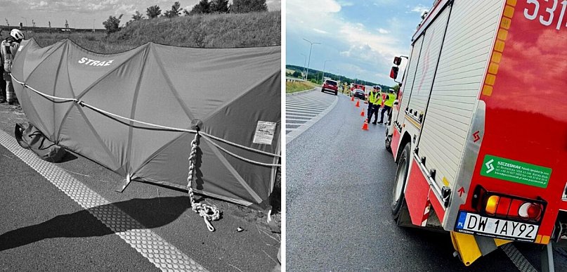 Tragiczny wypadek motocyklisty. Śmierć pod Kaźmierzowem