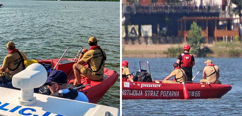 Drugi dzień dramatycznych poszukiwań 57-latka na Jeziorze Sławskim