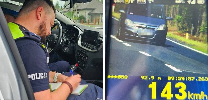 Kolejny pirat na DK 12. Stracił prawo jazdy za jazdę 143 km/h
