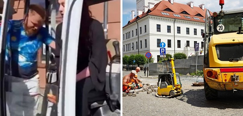 [WIDEO] Radni Koalicji Obywatelskiej w... koparce. I wybuchał afera!
