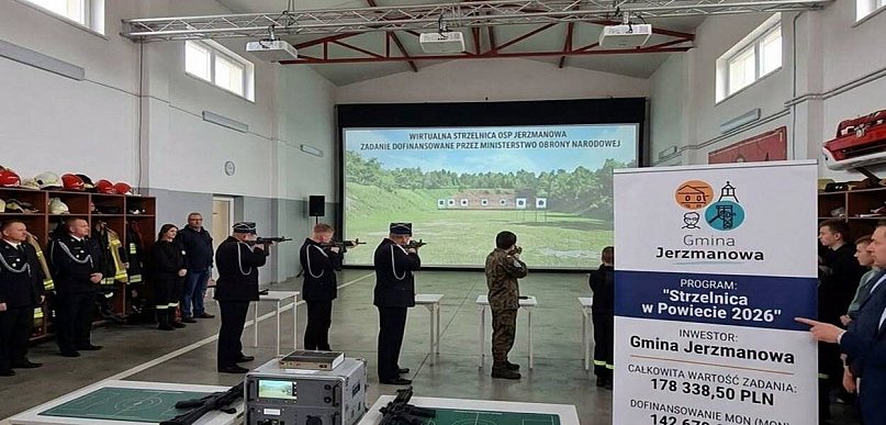 Wirtualna strzelnica w OSP Jerzmanowa