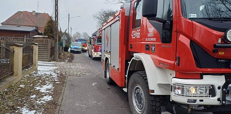 Pożar od kuchenki w Nielubi. Akcja strażaków pod Głogowem