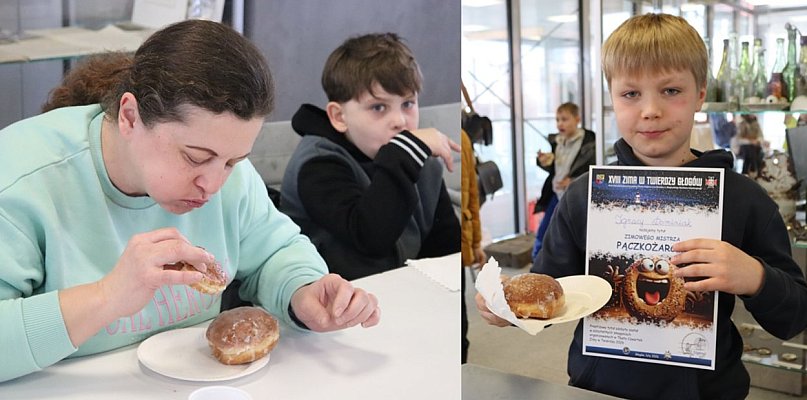 Mistrzowie zimowego pączkożarcia. Pierwszy taki konkurs w Głogowie [FOTO]