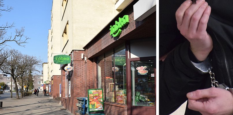 Atak nożownika przy Żabce w Głogowie. 27-latek dostał pod żebro