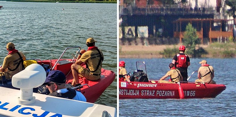 Drugi dzień dramatycznych poszukiwań 57-latka na Jeziorze Sławskim
