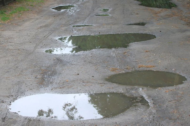 Droga w opłakanym stanie