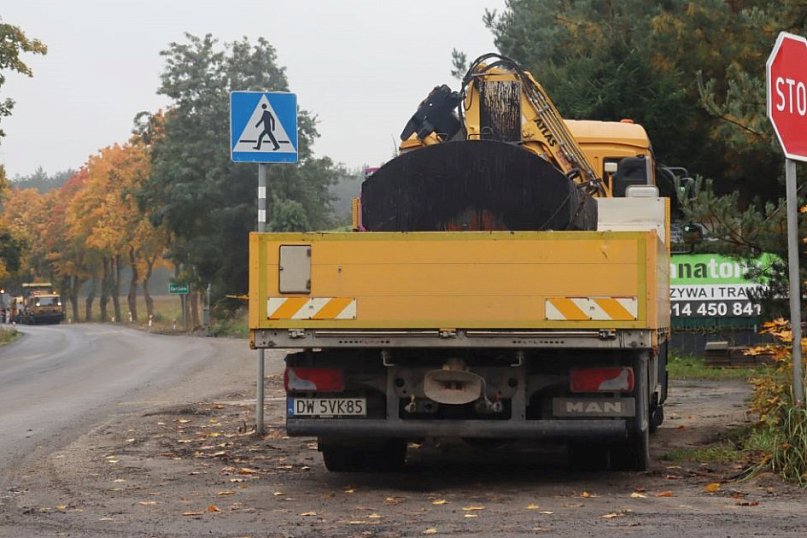 Remont drogi Głogów - Sława