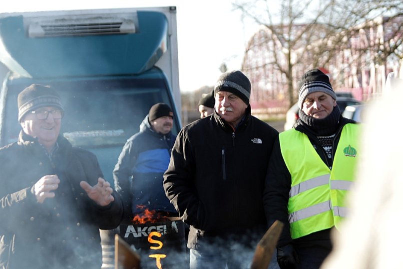 Protest rolników w Głogowie