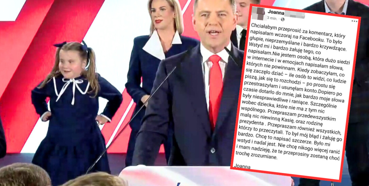 Skandaliczny wpis głogowianki. Hejtowała córkę prezydenta Nawrockiego