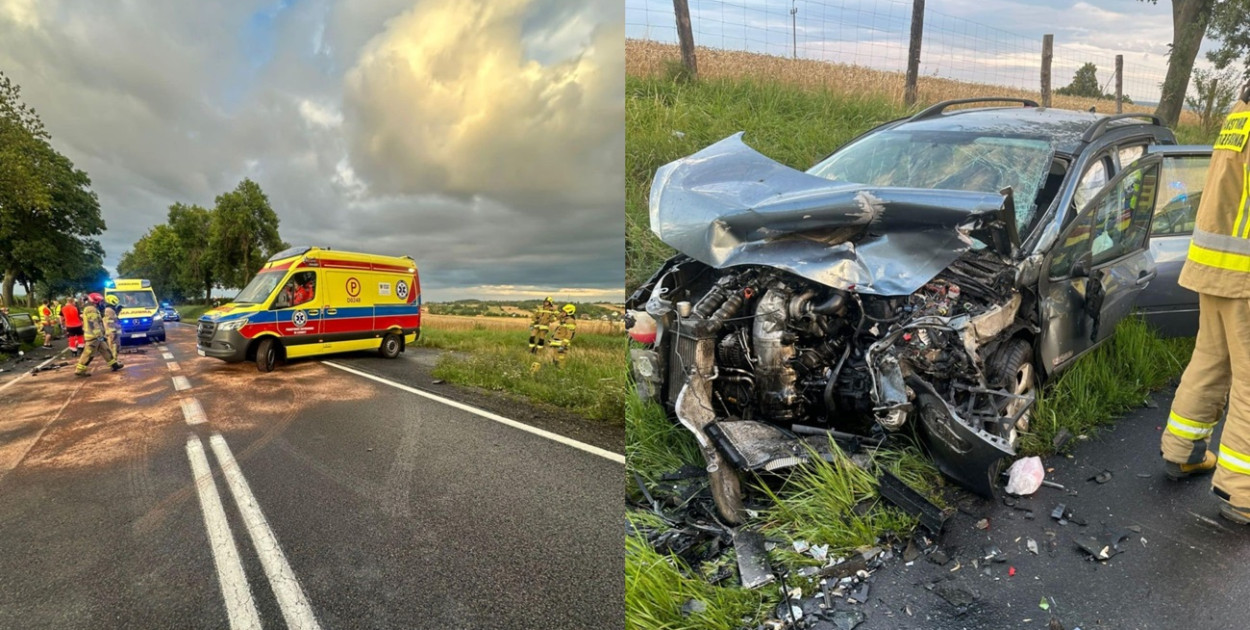 Po wypadku zablokowana DK 12. 6 zastępów strażacki, 4 karetki [FOTO]