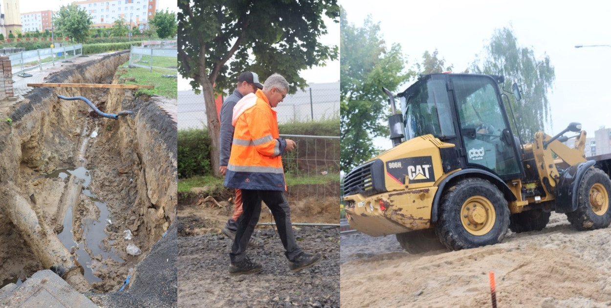 W deszczu i błocie remontują Królowej Jadwigi. Inwestycja w Głogowie