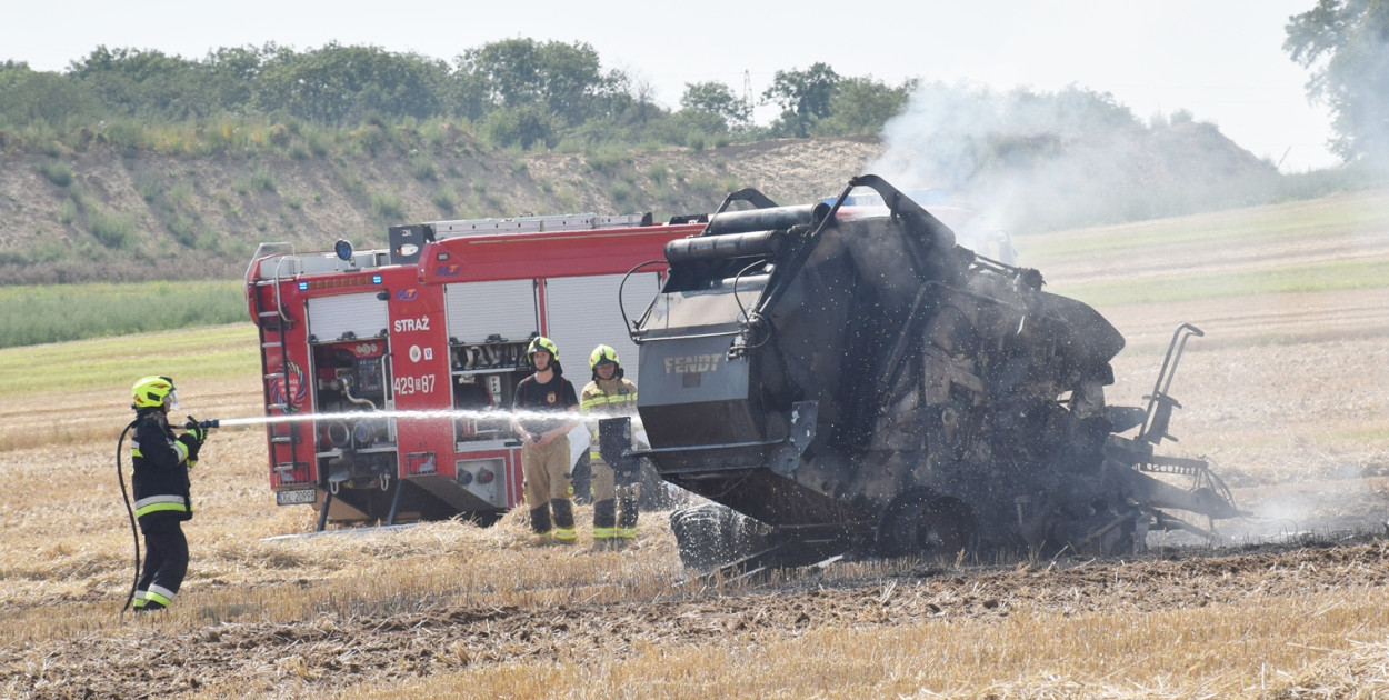 Pożar za pożarem na polach pod Głogowem