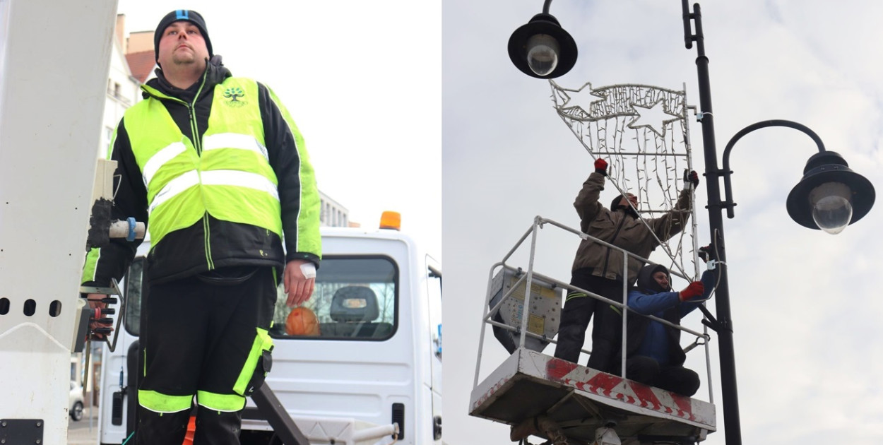 W Głogowie już montują świąteczne iluminacje