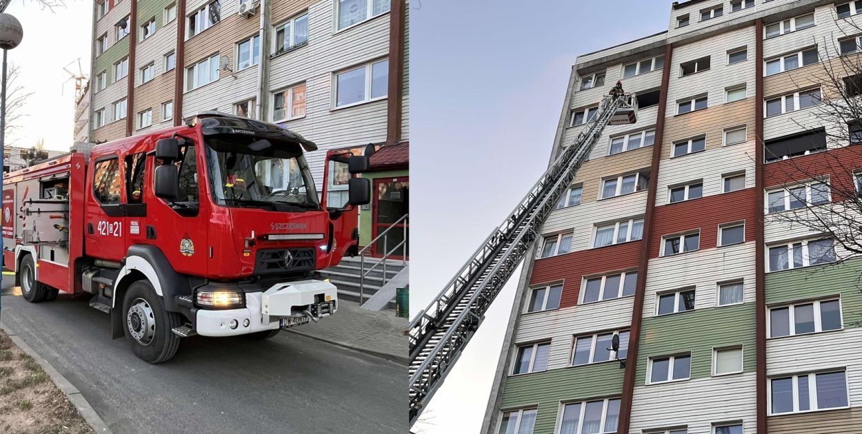 Akcja strażaków na ul. Perseusza w Głogowie [FOTO]