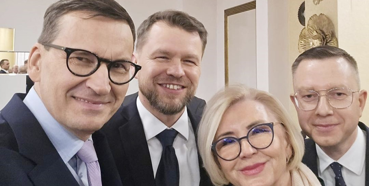 Głogowianie na spotkaniu z byłym premierem